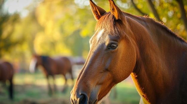 パドックの馬 アウトドア ゲネレーティブ アイ