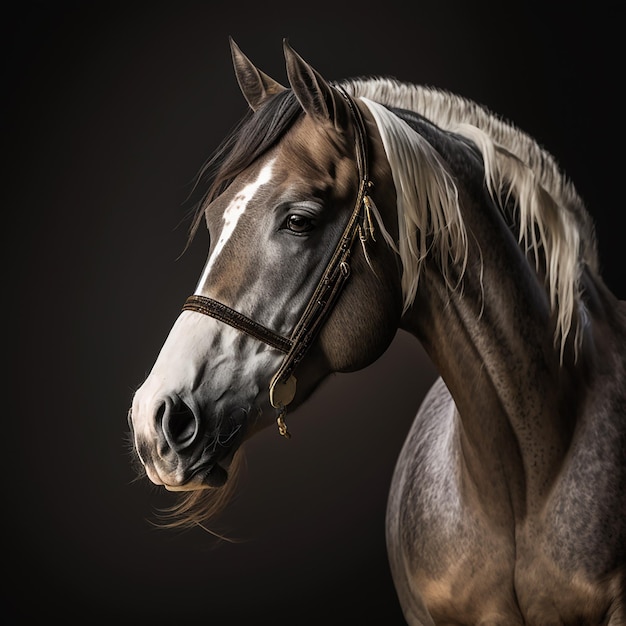 Horse photography ai generated