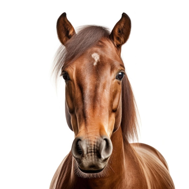 Horse portrait isolated Illustration AI GenerativexA