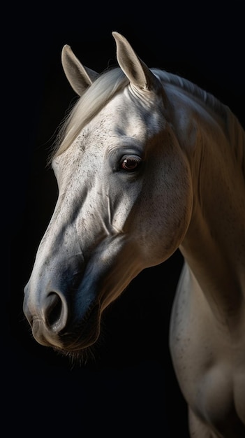 A horse's face is shown in this image.