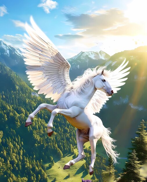 A horse with wings