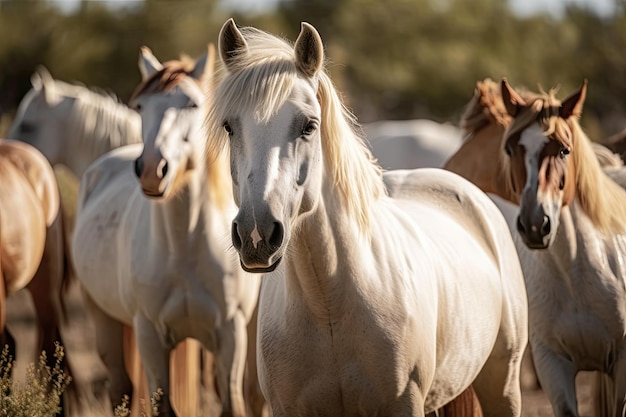 Horses Tarpans wild wild horse