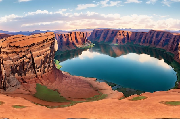 Horseshoe Bend сгенерировал искусственный интеллект