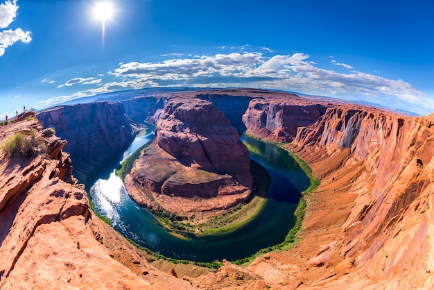 Фото horseshoe bendpage, arizona, grandcanyon, соединенные штаты америки