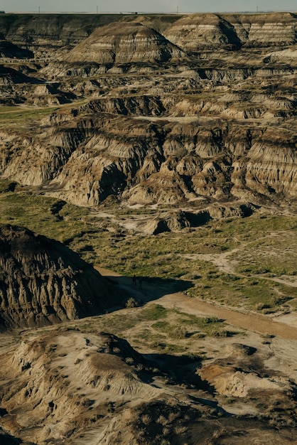 Foto horseshoe canyon bij drumheller alberta