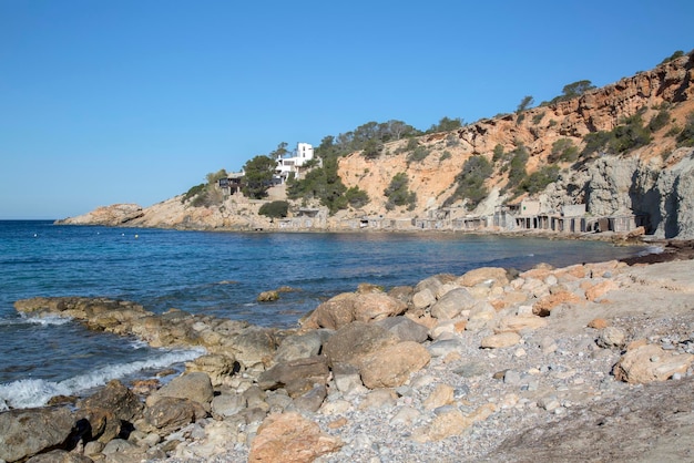 Hort Cove in Ibiza, Spain