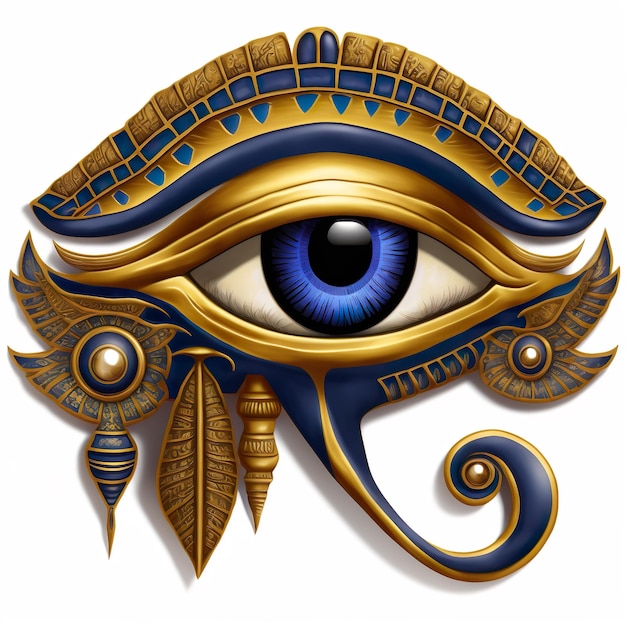 Horus Eye Falcon god Art illustratie