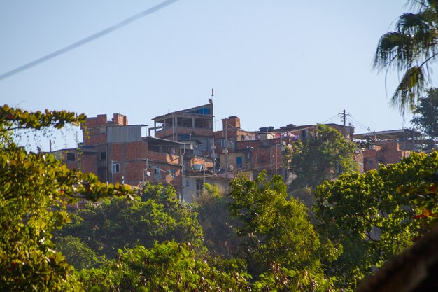 Hose hill houses in Rio de Janeiro Brazil.