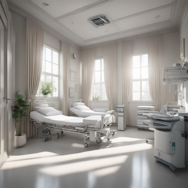 hospital background render