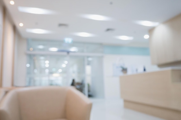 Hospital clinic room interior defocused abstract blur background