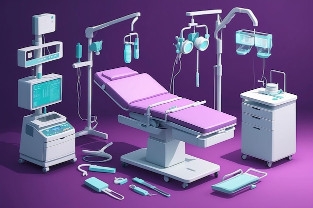 Photo hospital equipment for surgical procedure