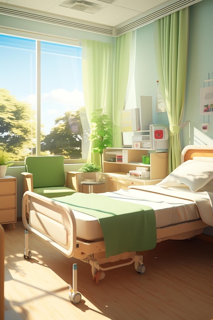 Hospital room background