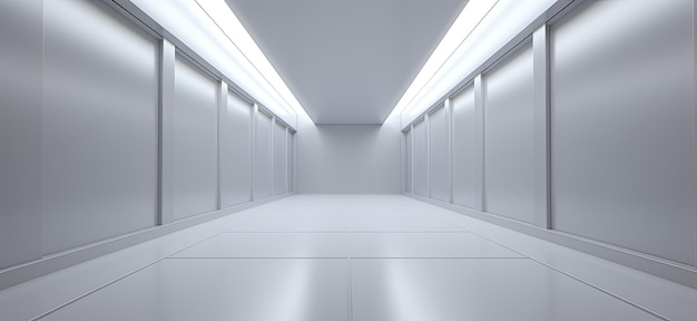 Hospital school university or office corridor empty room Created with Generative AI technology