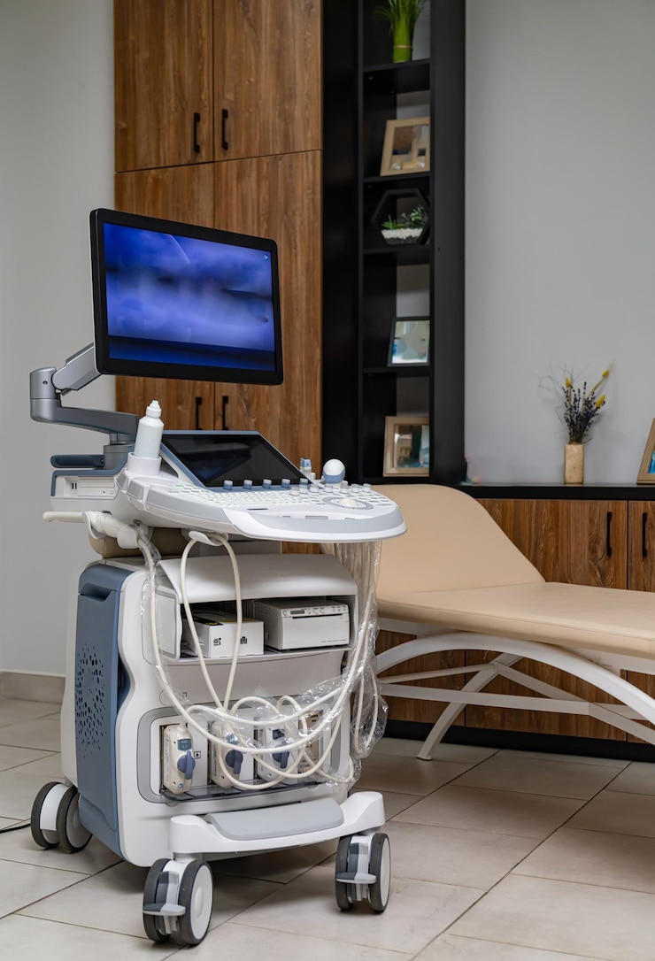 Photo hospital sonogram technologies diagnostic ultrasound modern device