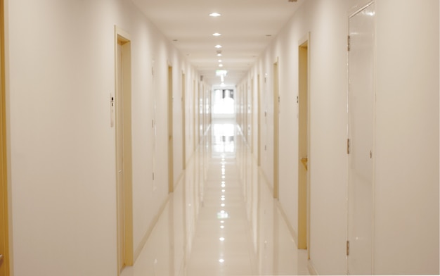 Foto camminata dell'ospedale o residenza in camera