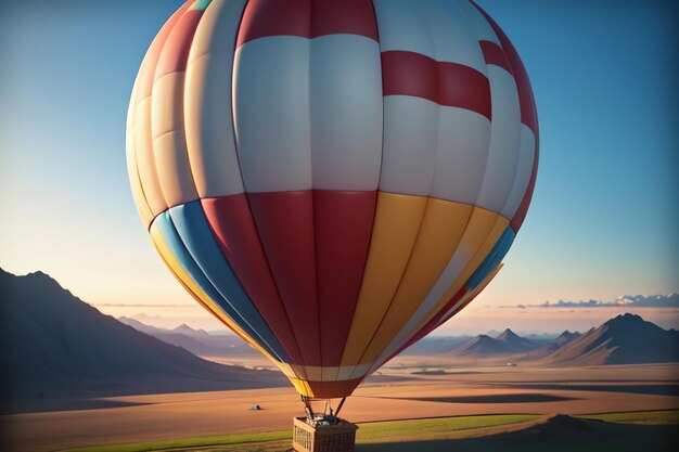 Hot air balloon flying gliding play project extreme sports sky travel project wallpaper background