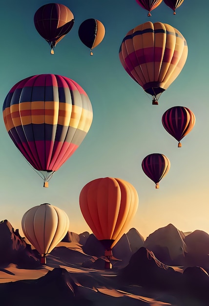 hot air balloon show decoration