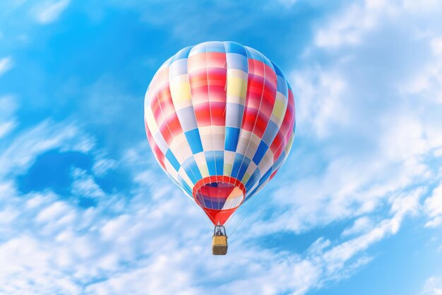 Hot air balloon in the sky