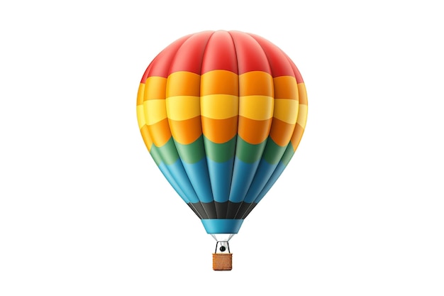 Photo hot air balloon on white background