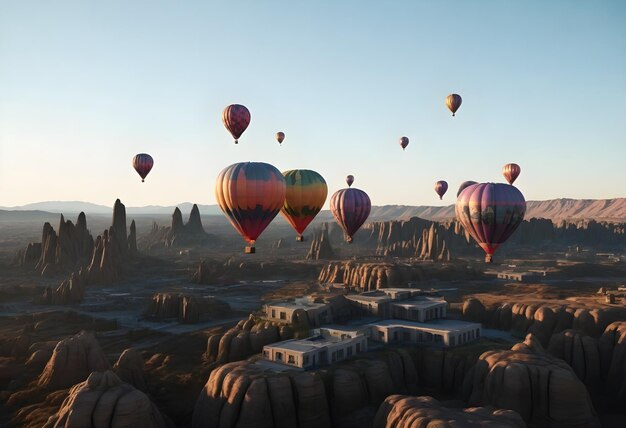 a hot air balloon with the words quot hot air quot on the bottom