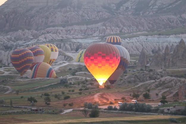 Hot Air Balloons in Cappadocia Valleys