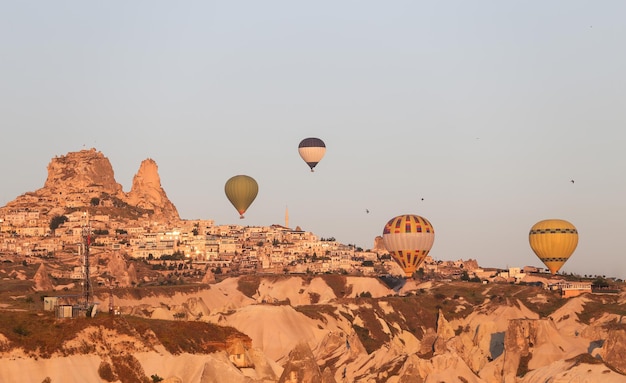 Hot Air Balloons Over Goreme Town