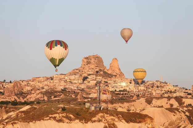 Hot Air Balloons Over Goreme Town