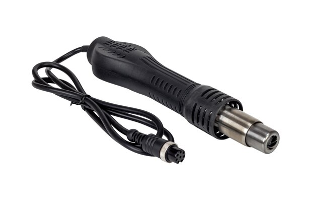 Hot air gun for soldering station Isolated on a white background