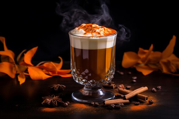 Foto hot buttered rum sfondo di bellezza