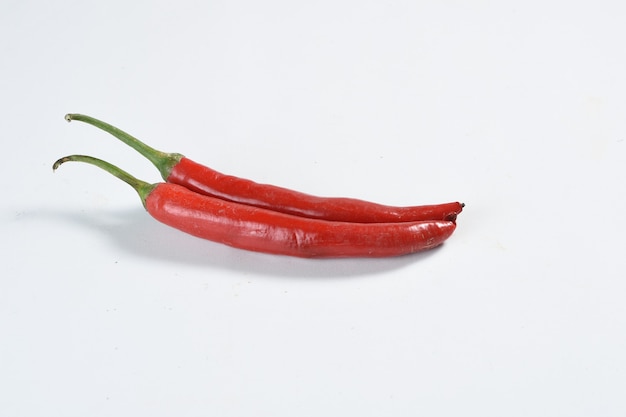 Hot chilli pepper isolated on white background