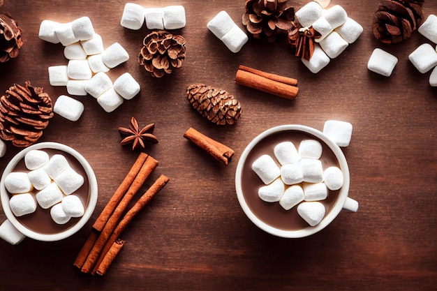 ホットチョコレートの背景