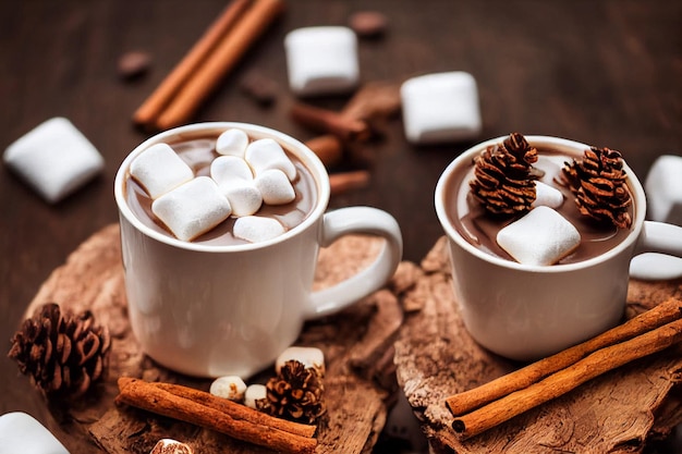 ホットチョコレートの背景