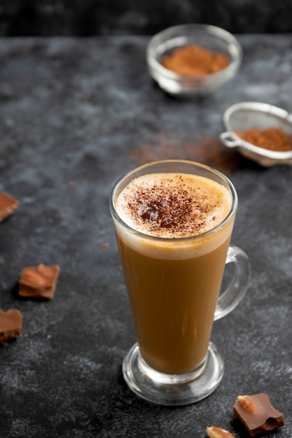 Photo hot chocolate drink