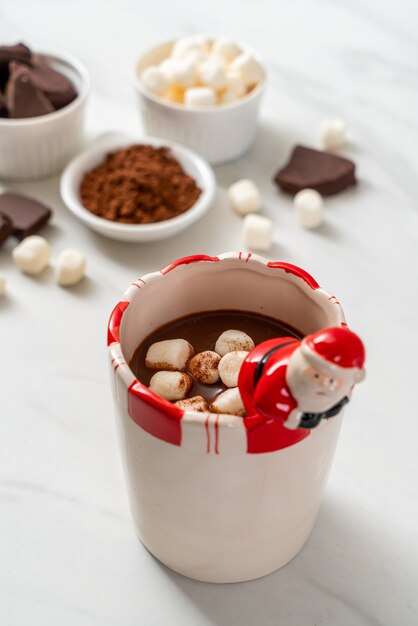 Hot chocolate with marshmallows