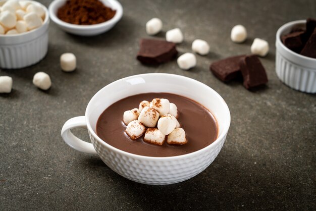 Hot chocolate with marshmallows