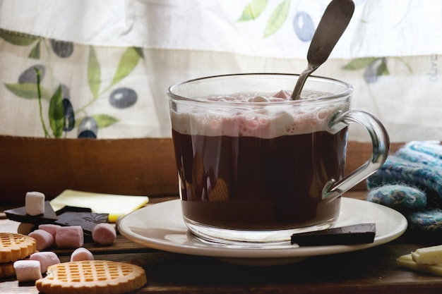 Hot chocolate with marshmallows