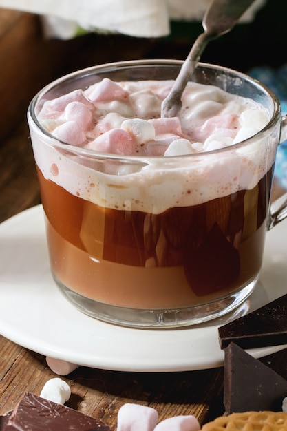 Hot chocolate with marshmallows