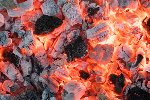 Hot coals background