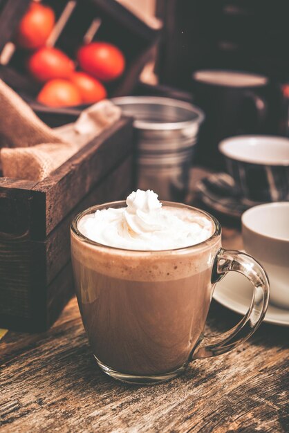 Photo hot cocoa drink