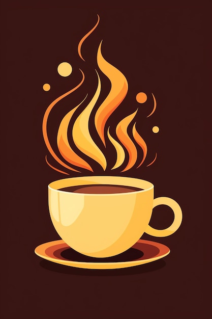 hot coffee cup icon