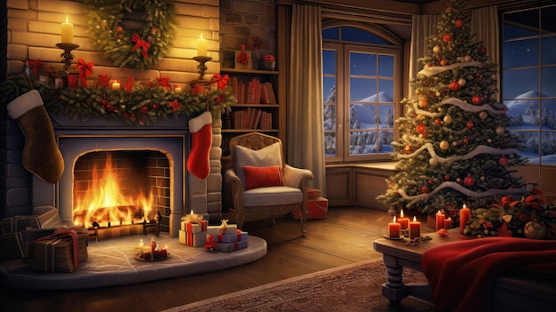 Hot cozy holiday