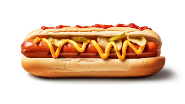 Photo hot dog isolated on white background