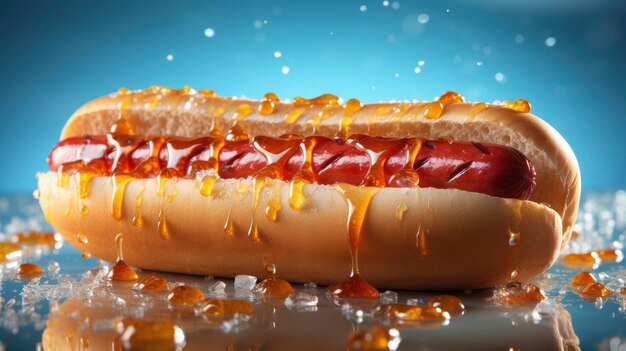 Hot Dog Sandwich Sausage Gherkin Ketchup Background Images Hd Wallpapers Background Image