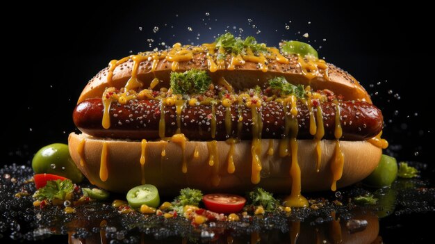 Hot Dog Sandwich Sausage Gherkin Ketchup Background Images Hd Wallpapers Background Image