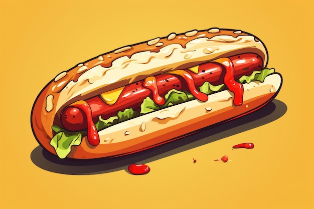 Hot dog vector a deliciously illustrated 32 treat