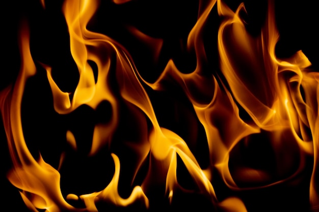 熱い火の炎の抽象的な背景とテクスチャの概念