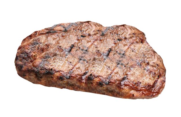 Photo hot fresh grilled boneless rib eye steak isolated