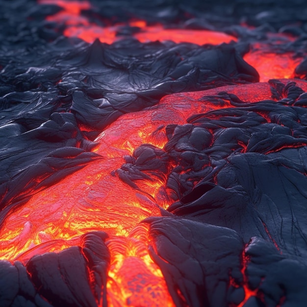 Photo hot lava