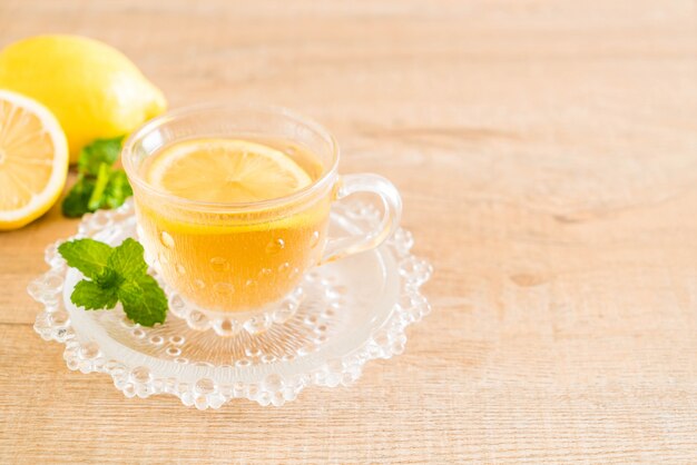 hot lemon tea