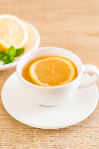 hot lemon tea